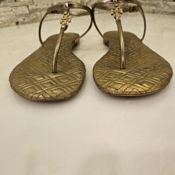 Tory Burch Marion Quilted Sandal Sz 9 - Picture 3 of 16